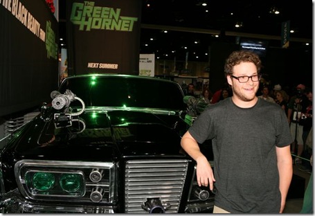 San Diego, California - July 22, 2009:  Executive Producer/Writer Seth Rogen at the Comic-Con unveiling of The Black Beauty, a 1965 Chrysler Imperial from Columbia Pictures' The Green Hornet.