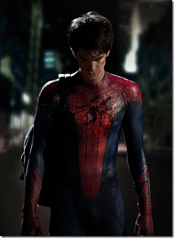 Columbia Pictures releases the first image of Andrew Garfield as Spider-Man.