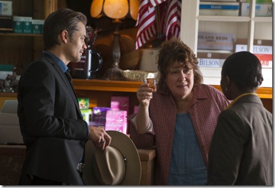 JUSTIFIED: L-R: Timothy Olyphant. Margo Martindale and Erica Tazel in the season premiere of JUSTIFIED airing Wednesday, Feb. 9 (10:00PM ET/PT) on FX. CR: Prashant Gupta / FX
