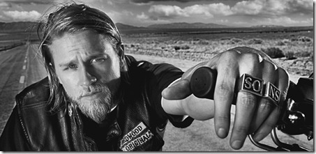 SONS OF ANARCHY: Charlie Hunnam in SONS OF ANARCHY airing Tuesday, September 7 at 10 PM e/p on FX. CR: Frank Ockenfels / FX.