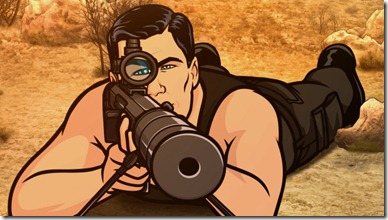 ARCHER: Episode 8, Season 4 Coyote Lovely (airing March 7, 10:00 pm e/p). Archer heads to the Mexican border to capture a notorious coyote, which is Spanish for coyote. Pictured: Sterling Archer (voice of H. Jon Benjamin). FX Network 
