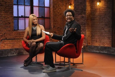 TOTALLY BIASED WITH W. KAMAU BELL: Show 2006 (Airs Wednesday, September 11, 11:00 pm e/p) Pictured: (L-R) Laverne Cox, W. Kamau Bell. CR: Jeffrey Neira/FXX Network