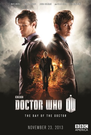 Picture shows Matt Smith as the Eleventh Doctor and David Tennant as the Tenth Doctor, joined by John Hurt in the 50th Anniversary Special - The Day of the Doctor