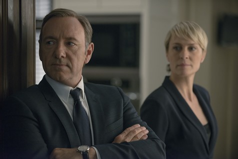 Kevin Spacey and Robin Wright in season 2 of Netflix's "House of Cards." Photo credit: Nathaniel Bell for Netflix.