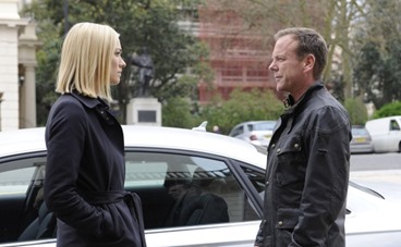 24: LIVE ANOTHER DAY:  Jack (Kiefer Sutherland, R) discusses his plans with Kate (Yvonne Strahovski, L) in the "4:00 PM - 5:00 PM" episode of 24:  LIVE ANOTHER DAY airing Monday, June 2 (9:00-10:00 PM ET/PT) on FOX. ©2014 Fox Broadcasting Co.  Cr:  Daniel Smith/FOX