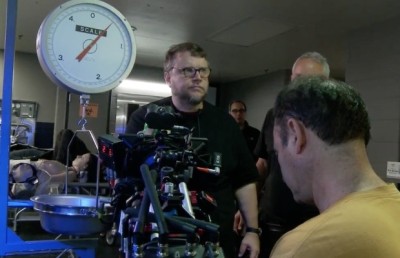 Guillermo del Toro The Strain on set 9-25-14