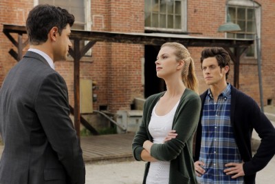 STITCHERS - "Friends in Low Places" - Kirsten crosses paths with Detective Fisher again when they end up working on the same overdose death of a young woman in an all-new episode of “Stitchers,” airing Tuesday, June 9, 2015 at 9:00PM ET/PT on ABC Family. (ABC Family/Tony Rivetti) DAMON DAYOUB, EMMA ISHTA, KYLE HARRIS