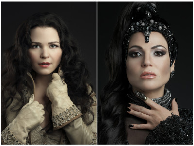 ONCE UPON A TIME - ABC's "Once Upon a Time" stars Ginnifer Goodwin as Snow White/Mary Margaret and Lana Parrilla as Evil Queen/Regina. (ABC/Bob D’Amico)