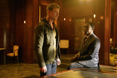 THE PLAYER -- "Pilot" -- Pictured: (l-r) Philip Winchester as Alex, Wesley Snipes as Johnson -- (Photo by: Gregory E. Peters/NBC)