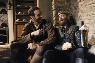 GALAVANT - "It's All In the Executions" - Galavant enlists King Richard in a plot to kill Kingsley before the duel... but ends with a drunken whimper. Will Gareth kill King Richard in the duel? Will Galavant rescue everyone? Will Madalena find a new "boy toy?" The answers are very different from what you expect, on "Galavant," airing SUNDAY, JANUARY 25 (8:30-9:00 p.m., ET) on the ABC Television Network. (ABC/Daniel Liam) JOSHUA SASSE, TIMOTHY OMUNDSON