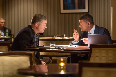 Alec Baldwin , left, and Will Smith star in Columbia Pictures' "Concussion."
