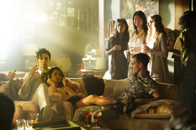 THE MAGICIANS -- "The Source of Magic" Episode 102 -- Pictured: (l-r) Hale Appleman as Eliot, Summer Bishil as Margo -- (Photo by: Carole Segal/Syfy)