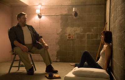 John Goodman as Howard; Mary Elizabeth Winstead as Michelle in 10 CLOVERFIELD LANE; by Paramount Pictures