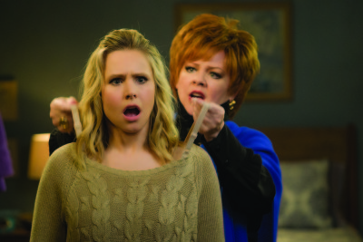 (L to R) Claire (KRISTEN BELL) gets some fashion advice from Michelle Darnell (MELISSA MCCARTHY) in "The Boss."  McCarthy headlines the comedy as a titan of industry who is sent to prison after she’s caught for insider trading.  When she emerges ready to rebrand herself as America’s latest sweetheart, not everyone she screwed over is so quick to forgive and forget.