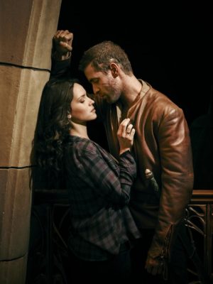 EMERALD CITY -- Season: 1 -- Pictured: (l-r) Adria Arjona as Dorothy Gale, Oliver Jackson-Cohen as Lucas -- (Photo by: Michael Muller/NBC)