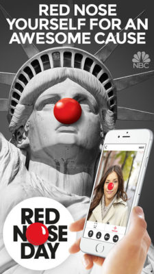 RED NOSE DAY -- Pictured: "Red Nose Day App - Red Nose Yourself for an Awesome Cause" iOS App Screen -- (Photo by: NBCUniversal)
