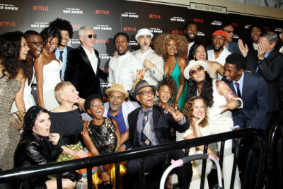 -  New York, NY - 8/11/16 - The Official Premiere of the Netflix Original Series "The Get Down" -Pictured: Cast and Filmmakers of The Get Down -Photo by: Patrick Lewis/Netflix