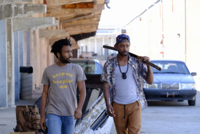 ATLANTA -- “The Streisand Effect” --  Episode 104 (Airs Tuesday, September 20, 10:00 pm e/p) Pictured: (l-r) Donald Glover as Earnest Marks, Keith Standfield as Darius. CR: Guy D'Alema/FX