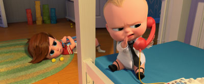 sq700 s16 f209: (left-right) Tim (voiced by Miles Bakshi) discovers Boss Baby’s (voiced by Alec Baldwin) surprising secret in DreamWorks Animation’s THE BOSS BABY. Photo Credit: DreamWorks Animation.